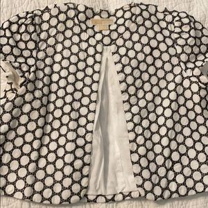Michael Kors Black and White Cropped Jacket Sz 10